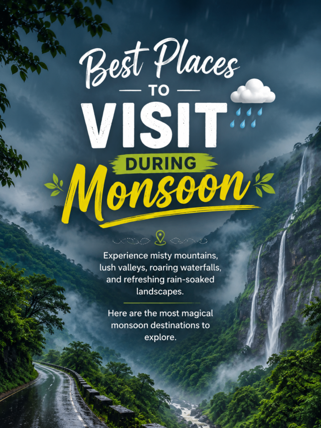 Best Places to Visit During Monsoon in India (2026) |